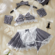 Sexy Lingerie Sets for Women, Black Lattice Six-piece Set With Bracelet, Collar and Hairpin. Sexy Lingerie Sets for Women, Black Lattice Six-piece Set With Bracelet, Collar and Hairpin.