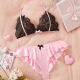 Sexy Lingerie Sets For Women, Pink Lace Two-Piece Set. Sexy Lingerie Sets For Women, Pink Lace Two-Piece Set.