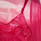 Sexy Lingerie Sets for Women, Rose Red Lace Three-piece Set With Coat. Sexy Lingerie Sets for Women, Rose Red Lace Three-piece Set With Coat.