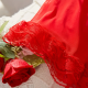 Sexy Lingerie Sets for Women, Red Lace Three-piece Set With Coat. Sexy Lingerie Sets for Women, Red Lace Three-piece Set With Coat.