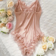Sexy Lingerie Sets for Women, Pink Lace Three-piece Set With Coat. Sexy Lingerie Sets for Women, Pink Lace Three-piece Set With Coat.