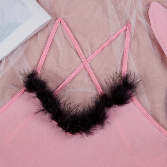 Sexy Lingerie Sets For Women Classy, Pink Flowers Lingerie With Hairpin. Sexy Lingerie Sets For Women Classy, Pink Flowers Lingerie With Hairpin.