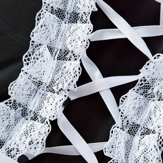 Sexy Lingerie Sets For Women, Maid Skirt Three-Piece Set With Apron And Hairpin. Sexy Lingerie Sets For Women, Maid Skirt Three-Piece Set With Apron And Hairpin.