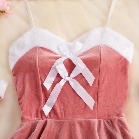 Sexy Lingerie Sets For Women, Pink Cat Four-Piece Set With Gloves, Collar And Hairpin. Sexy Lingerie Sets For Women, Pink Cat Four-Piece Set With Gloves, Collar And Hairpin.