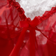 Sexy Lingerie Sets for Women, Red Three-piece Set With Coat. Sexy Lingerie Sets for Women, Red Three-piece Set With Coat.