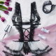 Sexy Lingerie Sets For Women, Black Three-Piece Set With Bracelet And Hairpin. Sexy Lingerie Sets For Women, Black Three-Piece Set With Bracelet And Hairpin.